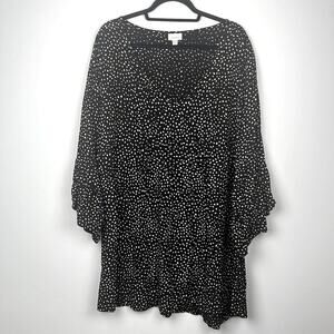 Avenue 26/28 plus size women’s tunic/ mini dress black and white animal print